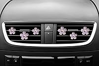 Vista 9 de Clips para salidas de aire - 6 piezas de decoración de margaritas para automóvil para salidas de aire y aire acondicionado - Accesorios