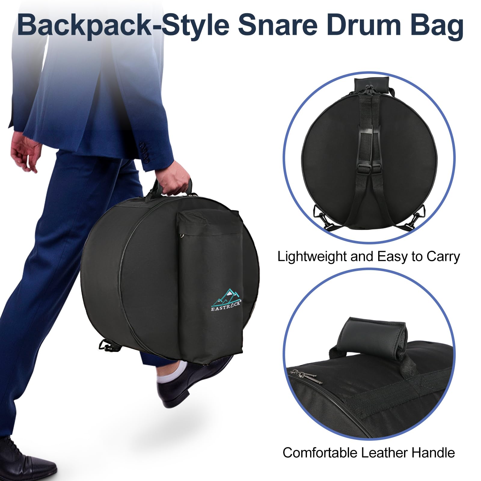 Amazon.com: EASTROCK 5-Piece Drum Bag Set for 14