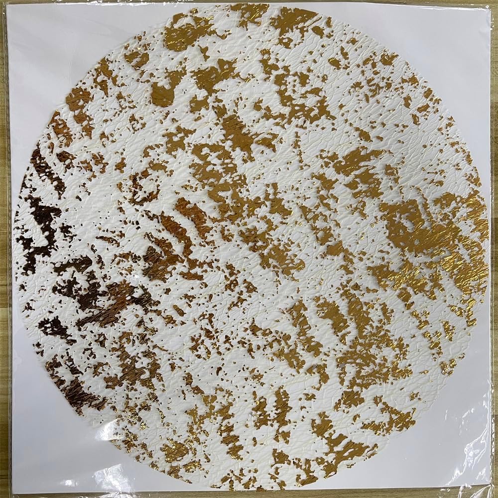 Snowkingdom Disposable Gold Placemats Set of 12 Metallic