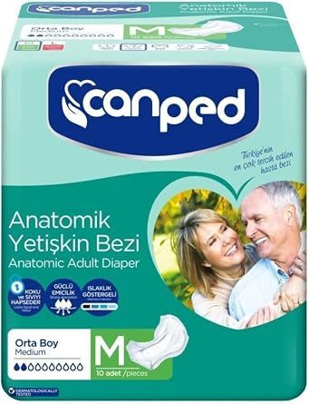 Canped Anatomik Yeti kin Hasta Alt Bezi Orta Boy M | 10 Adet