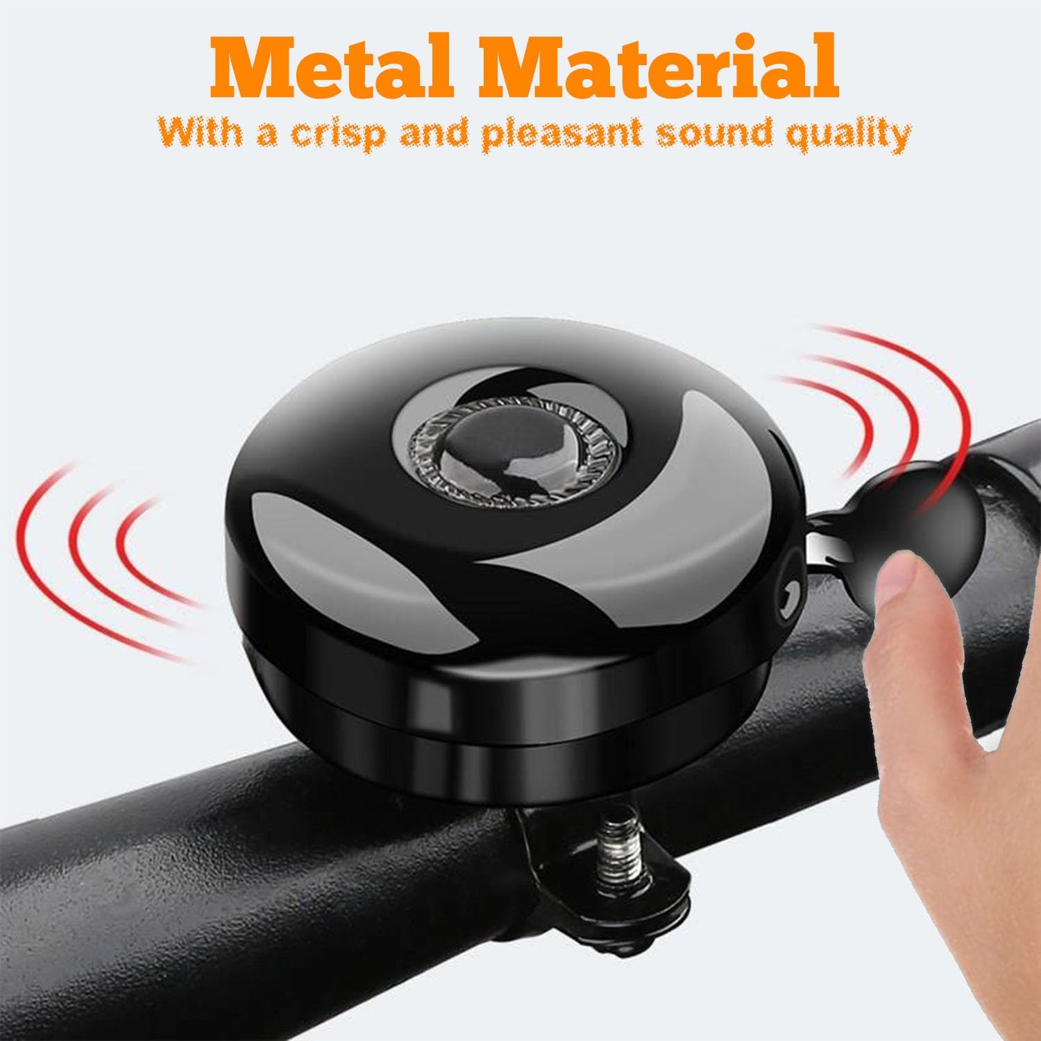 Bike Bells Fully Metal 2 Pack Cycling Horns, Loud Ringing Sound, Easy Installation, Bicycle Accessories