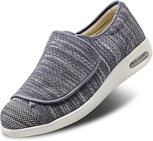 Miniatura 7 de Zapatos de caminar para mujer con soporte de arco, cierre ajustable, zapatos diabéticos anchos extra anchos ortopédicos para caminar, fascitis