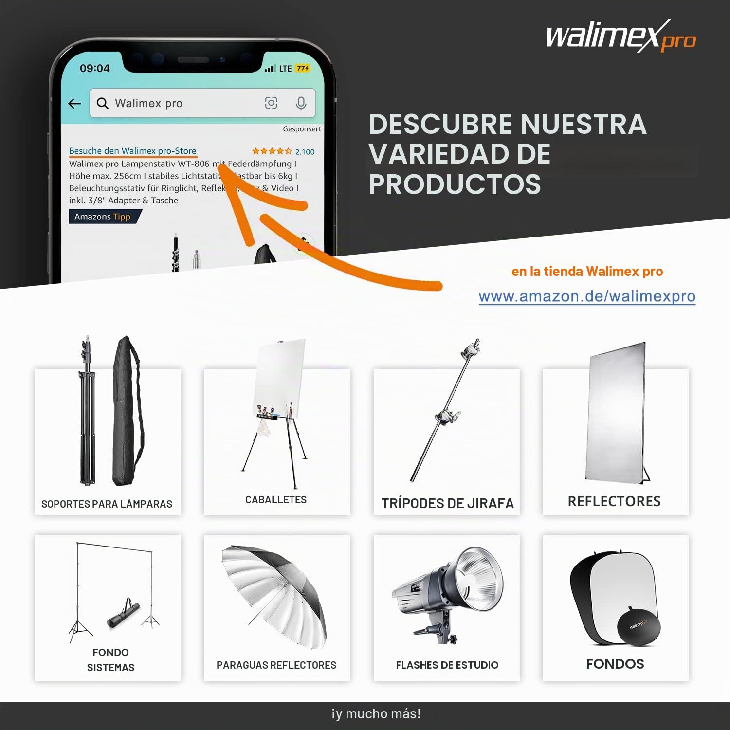 Walimex Pro - Fondo Plegable 2 en 1 (Dimensiones de 150x200 cm), Color Blanco y Negro