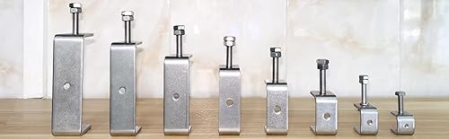 Miniatura 8 de Abrazaderas C de acero inoxidable de 3.2 pulgadas para montaje, abrazadera en U de metal resistente para trabajo de metal, abrazadera de escritorio