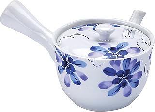 美濃焼 かるがる MK 急須 (深むし茶こし付き) 青い花 035131