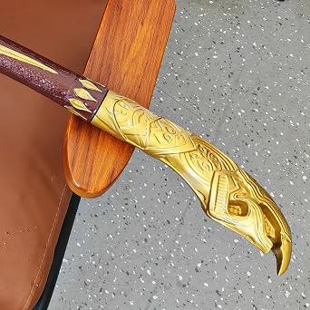 ziqing Axe 1:1 Replica Real Metal Stainless Steel cos Weapon Props Blue, 38inchs