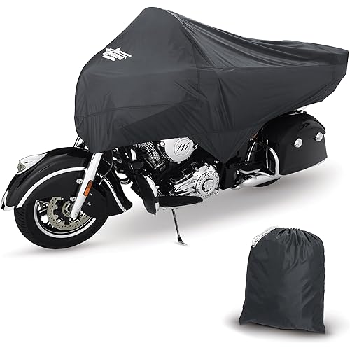 Touring Motorcycle Half Cover - Water Resistant, Dust, Sun Protection for Honda Goldwing, ST1300 & Royal Star Venture, with Windshield Liner and Antenna Pads