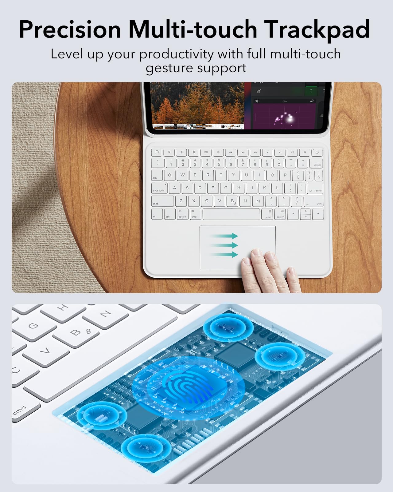 Amazon.com: ESR for iPad Pro 11 Inch Case with Keyboard M5/M4
