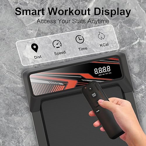 Miniatura 7 de Under Desk Treadmill, Walking Treadmill Pad, 2.5 HP 265 Lbs Low Noise Walking Pad Incline LED Display with Remote Control Walking Jogging Running