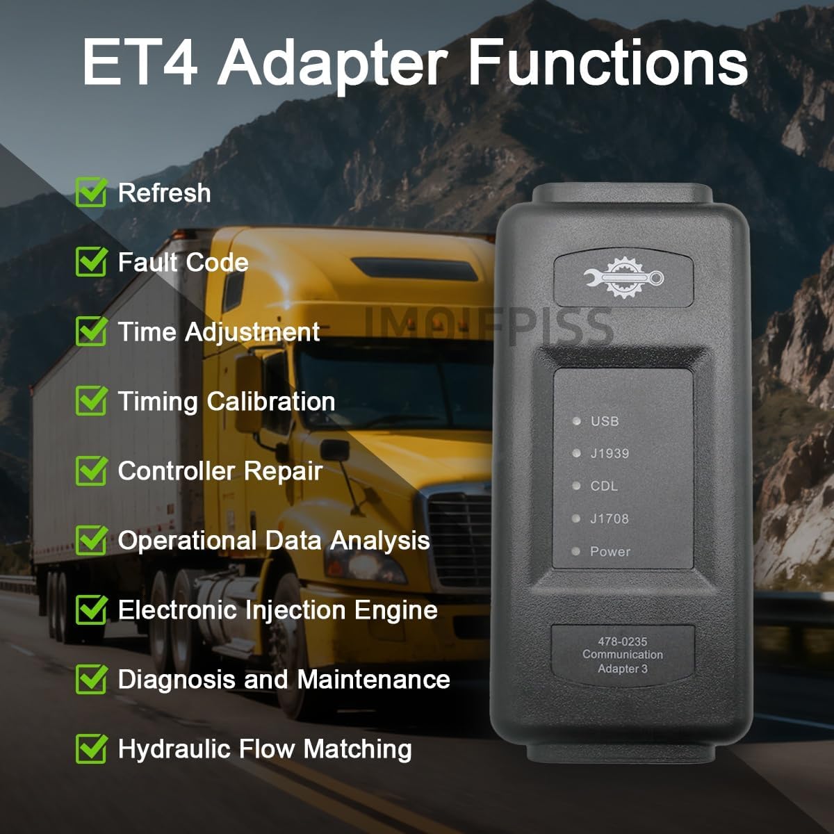 ET4 478-0235 538-5051 317-7485 Communication Adapter 3 2019C 2023A for Caterpillar CAT Adapter 3 Truck Heavy Duty Diagnostic Tool