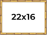 Vista 79 de Poster Palooza Marco de madera maciza de bambú dorado de 12 x 8 pulgadas con acrílico UV, respaldo de tablero de espuma y accesorios para colgar