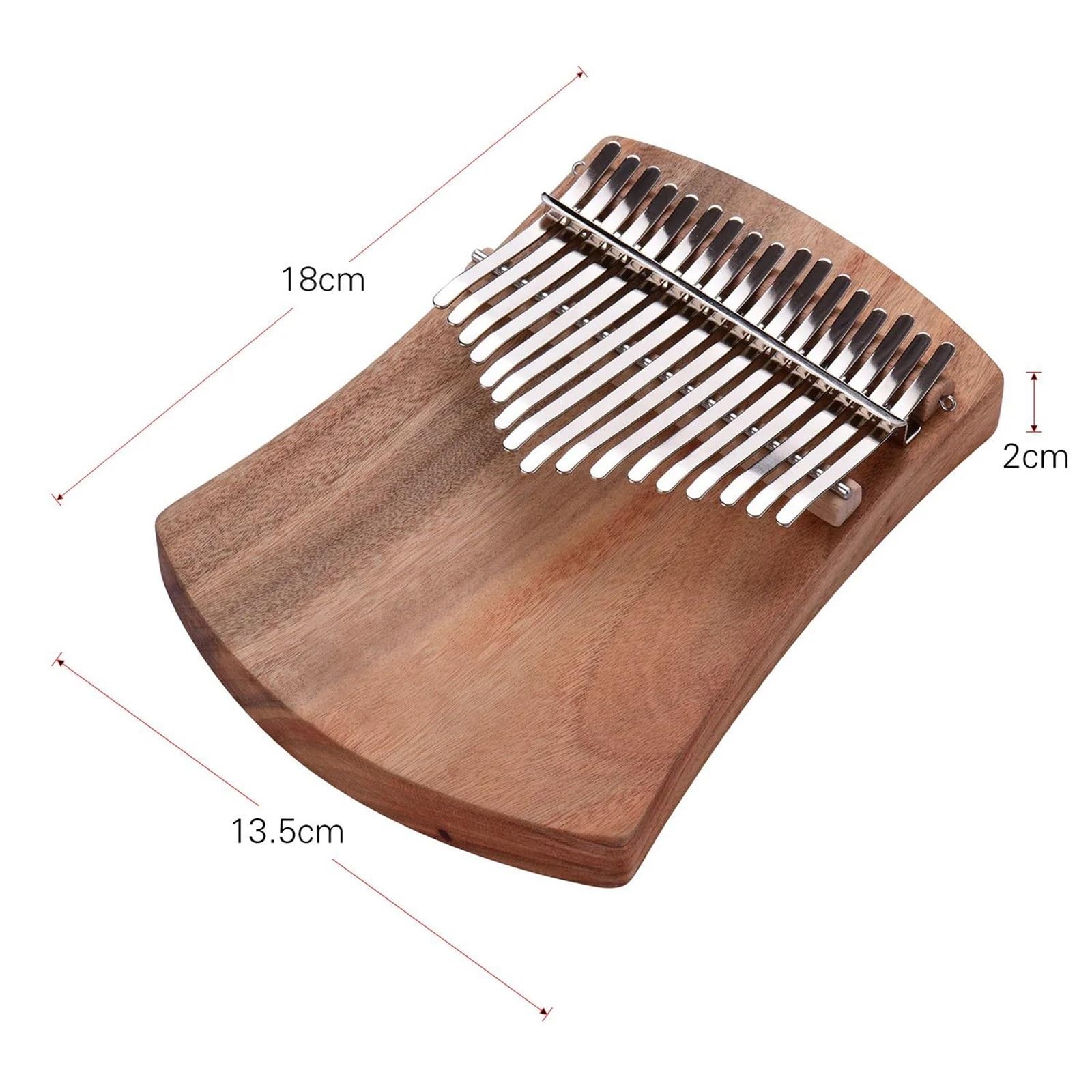 Kalimba 17-klawiszowy Fortepian Kalimba Camphorwood C Tone Z Torbą Do Noszenia Książka Muzyczna Skala Muzyczna Naklejki Młotek Tuningowy(Set2)