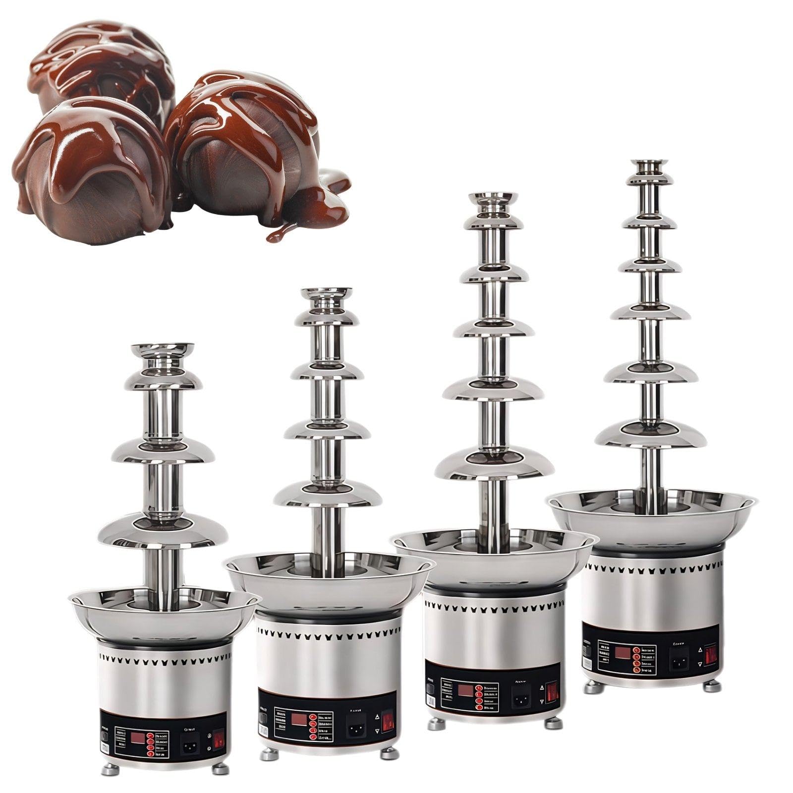 Máquina Comercial de Fuente de Chocolate 6Tier