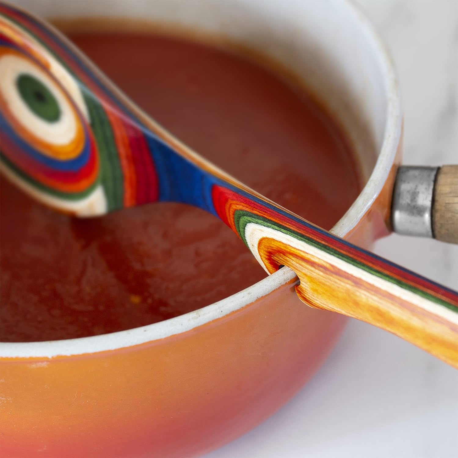 Totally Bamboo Baltique Marrakesh Collection 12-1/2" Wooden Cooking Spoon with Spoon Rest Notch, Safe for Use on Nonstick - Image 2