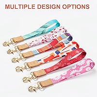 Vista 20 de Ecovision - Llavero con correa para llaves, llaveros de pulsera con 2 argollas para llaves para mujer