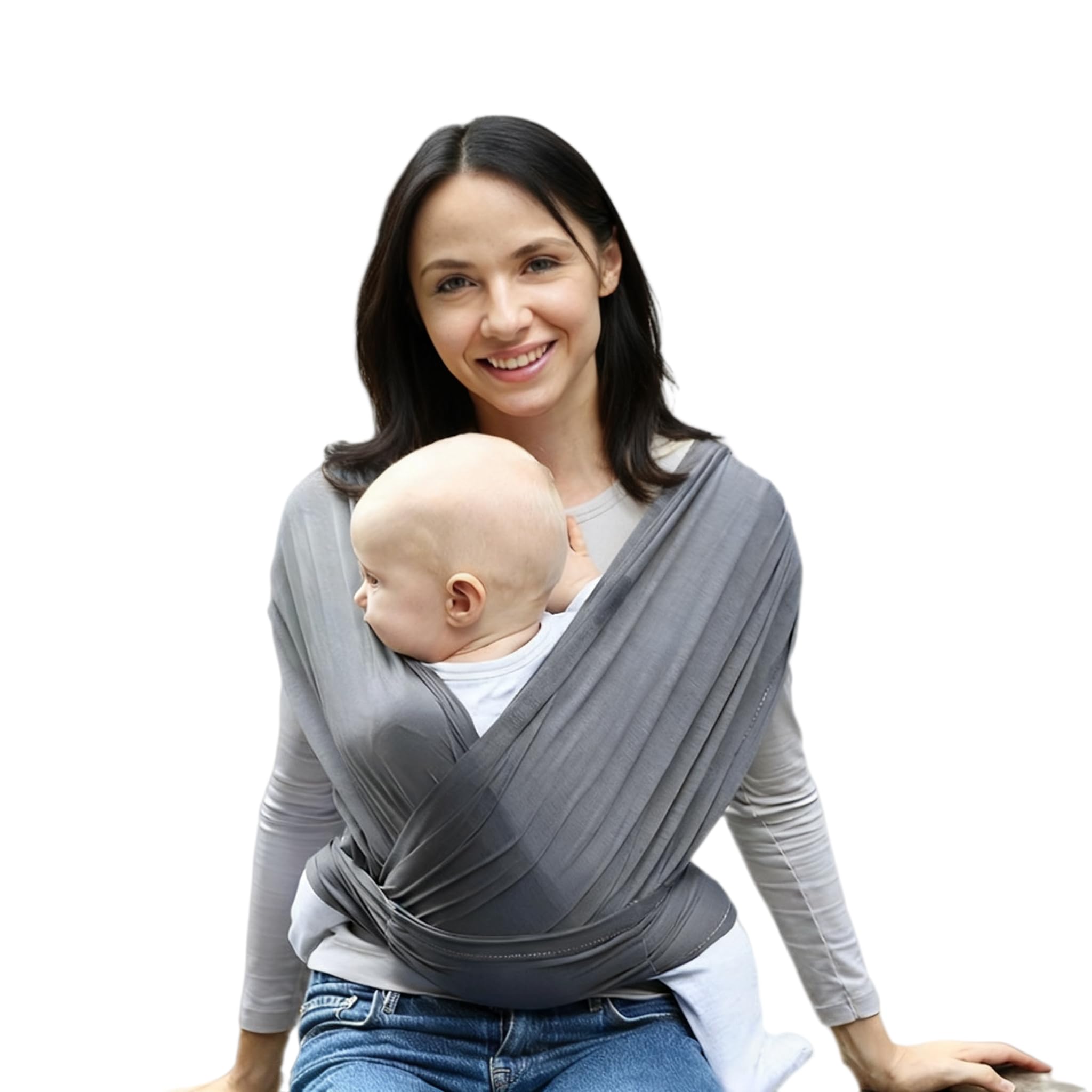 DAVBNM Baby Sling Wrap Newborn, Baby Wrap Carriers, Multi-Purpose Stretchy Newborn Sling Carrier