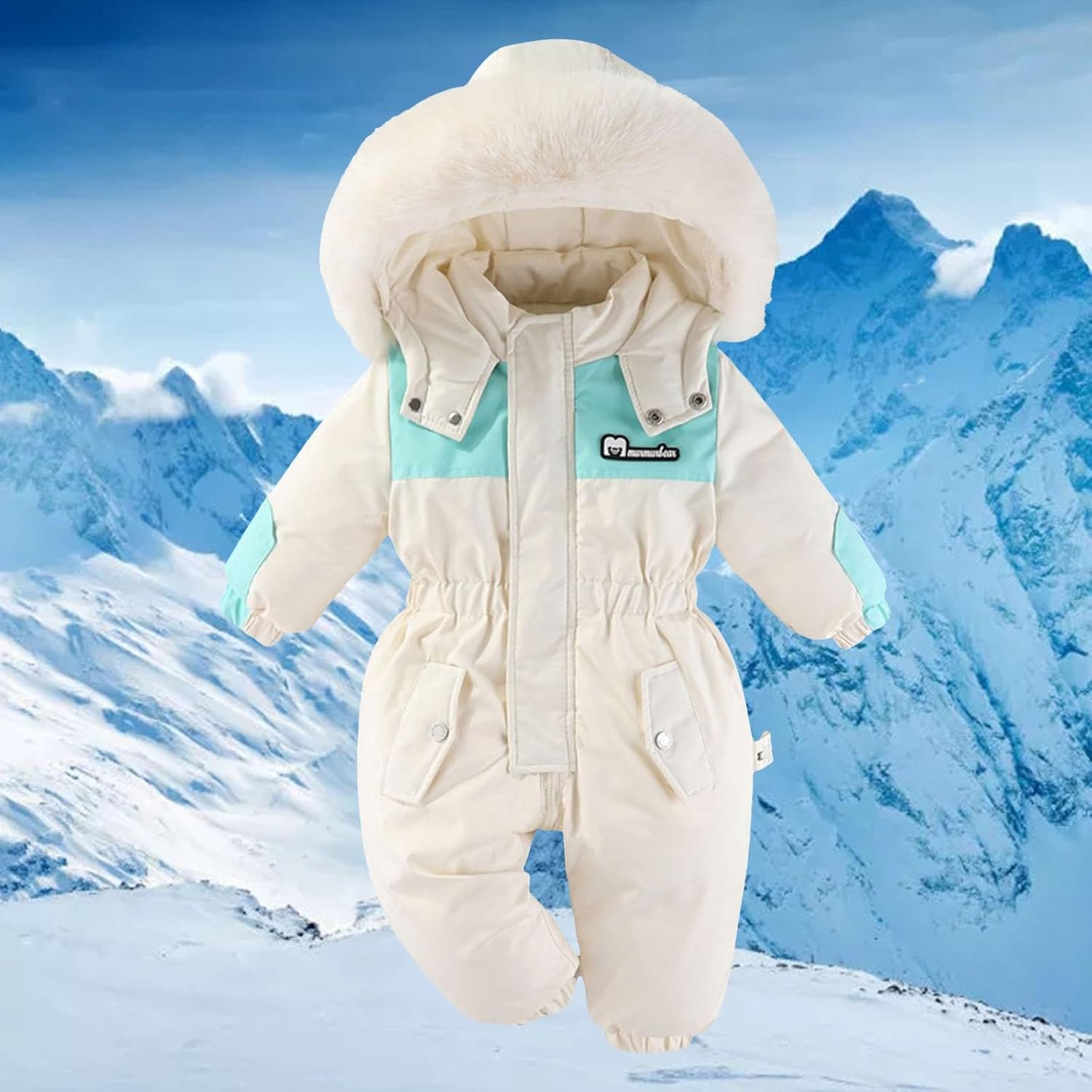 スノーボードウエア 子供 スノーウェア つなぎ キッズ 厚手 温かい 暖かい スキーウェア 男の子 女の子 ダウンジャケット ジャン