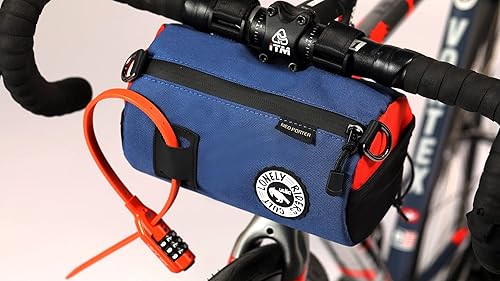 Miniatura 4 de ULAC COURSIER PULSE 1.1L Neo Porter Bolsa de alimentación para bicicleta para manubrio, con ojal frontal que acomoda luces y gafas de sol y una