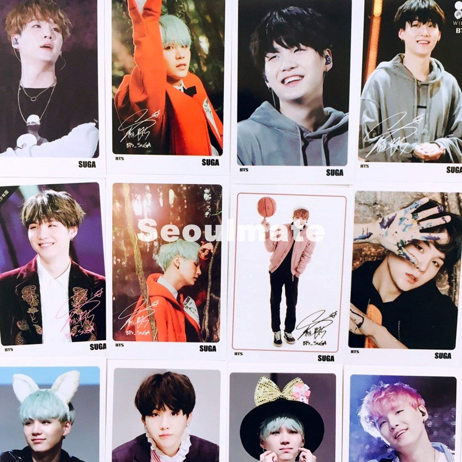 BTS SUGA Solo Photocards 56pcs : Amazon.in: Office Products display picture 1