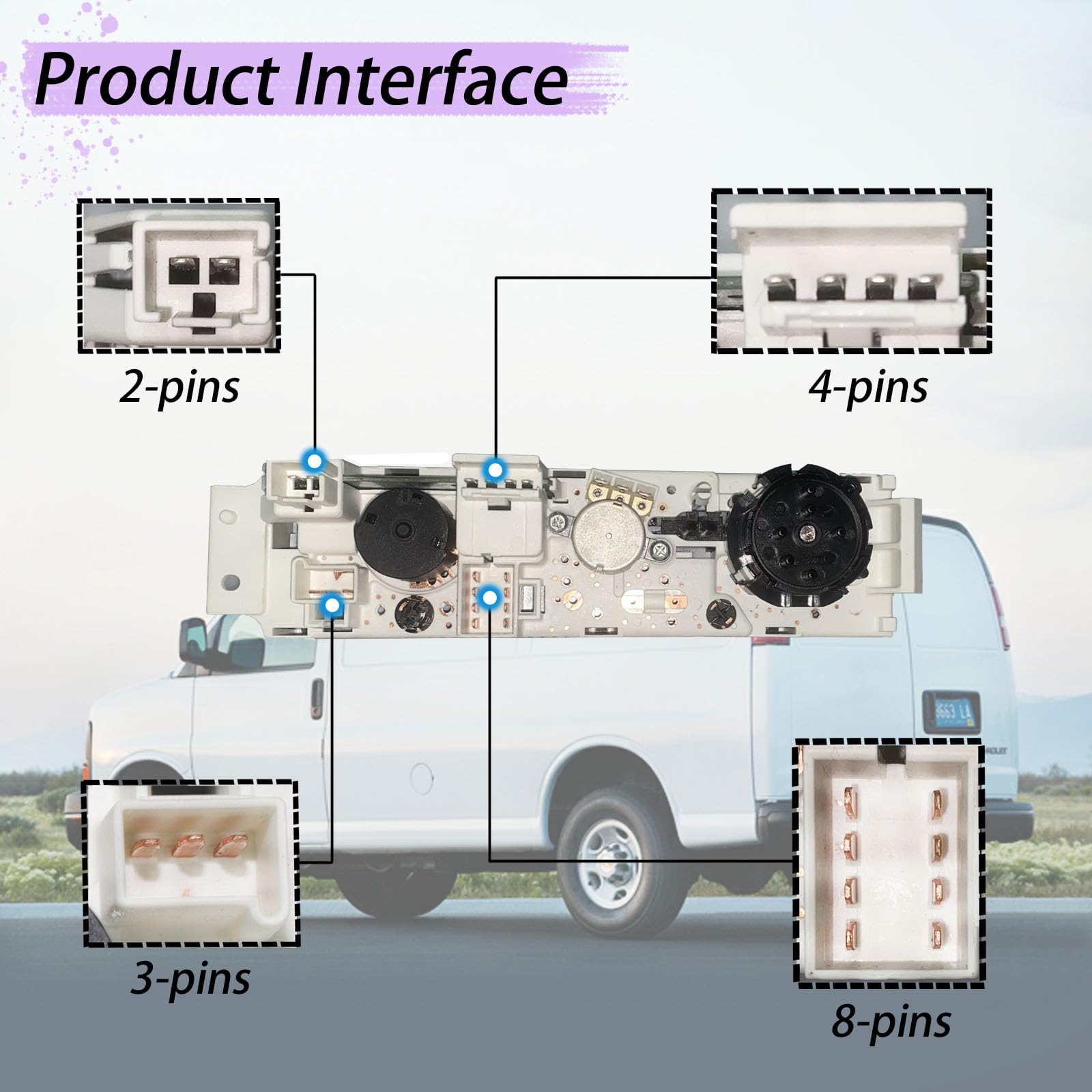 599-217 HVAC Climate Control Panel Module Fit For 1996-2014 GMC Savana 1500 | UK