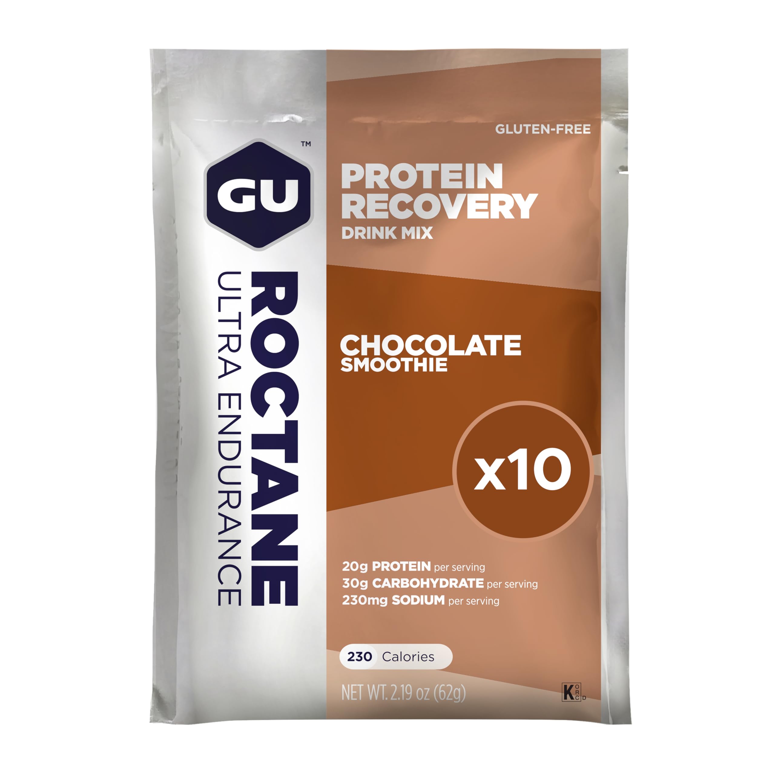GURoctane Protein Recovery Drink Mix Vanilla Bean 10 x 61 g
