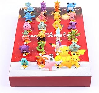 2023 Christmas Advent Calendar Contains 24 Toys Gifts, Christmas Cute Figures Doll Advent Calendar, Christmas Countdown Calendar with Surprise Toys, Christmas Collectible Figures Gift for Kids (E)