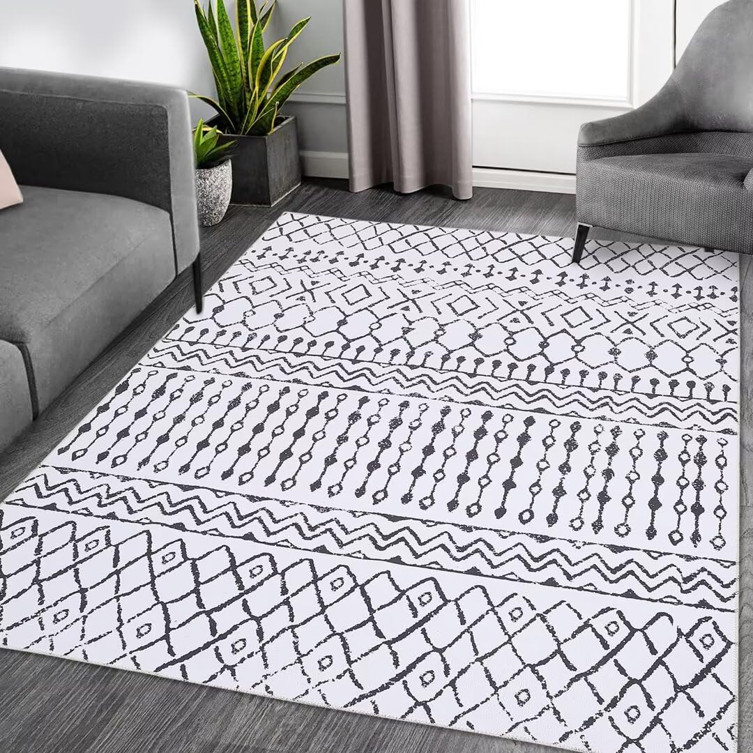 Zstar Living Room Rug, Soft, Machine Washable