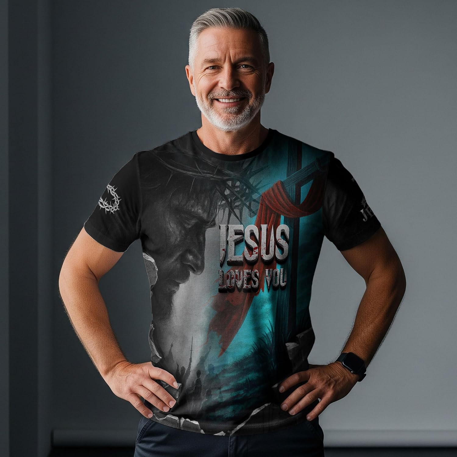 I Can't But I Know A Guy Shirt, Christian Shirts for Men, Cross Shirt, Jesus Tshirt, Faith Shirts for Men
