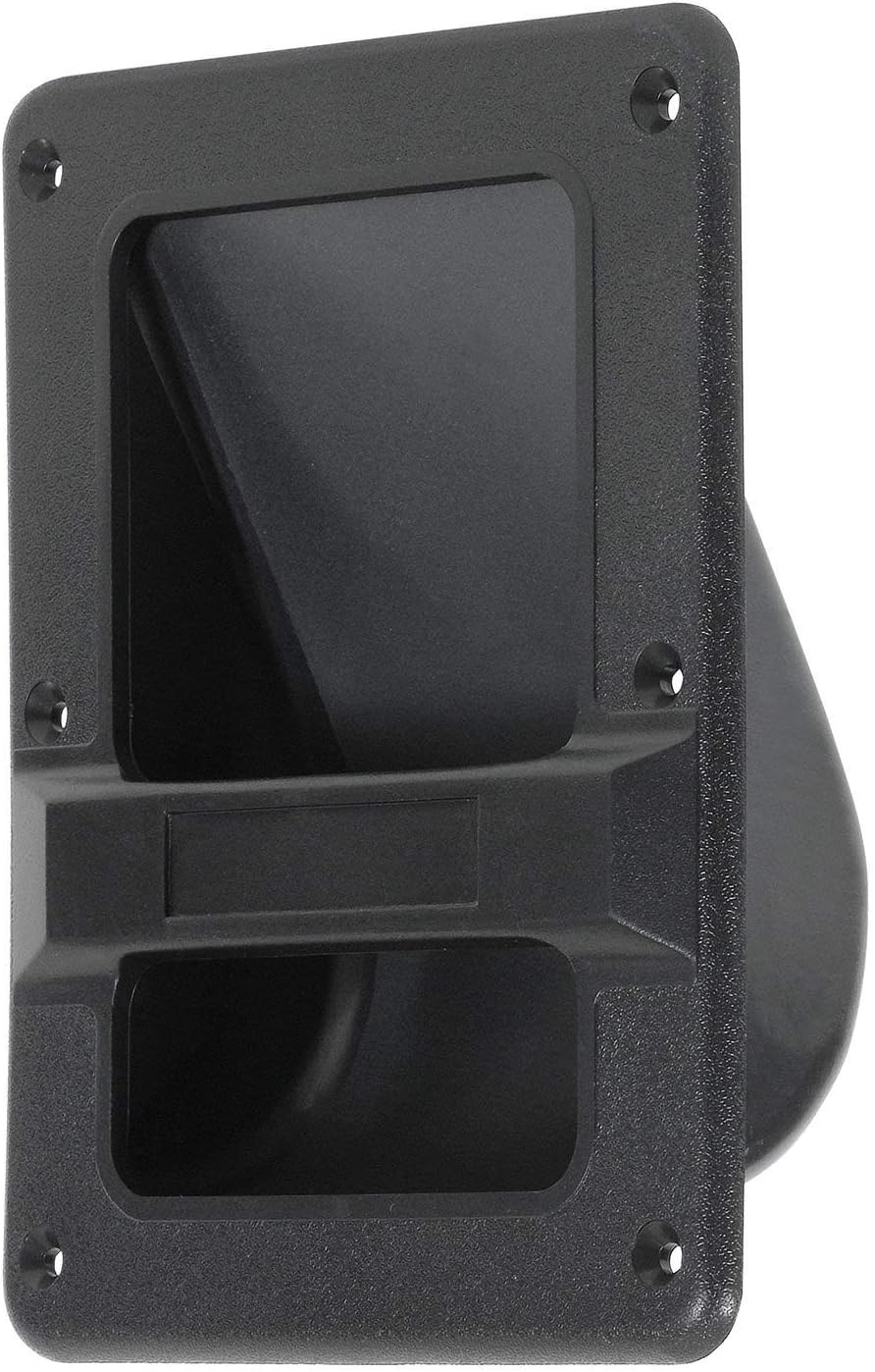 MIYAKO Speaker Cabinet Plastic Bar Handles Black Recessed Heavy Duty 8.3" X 6.5" (1 Pair - 2 pcs) : Electronics