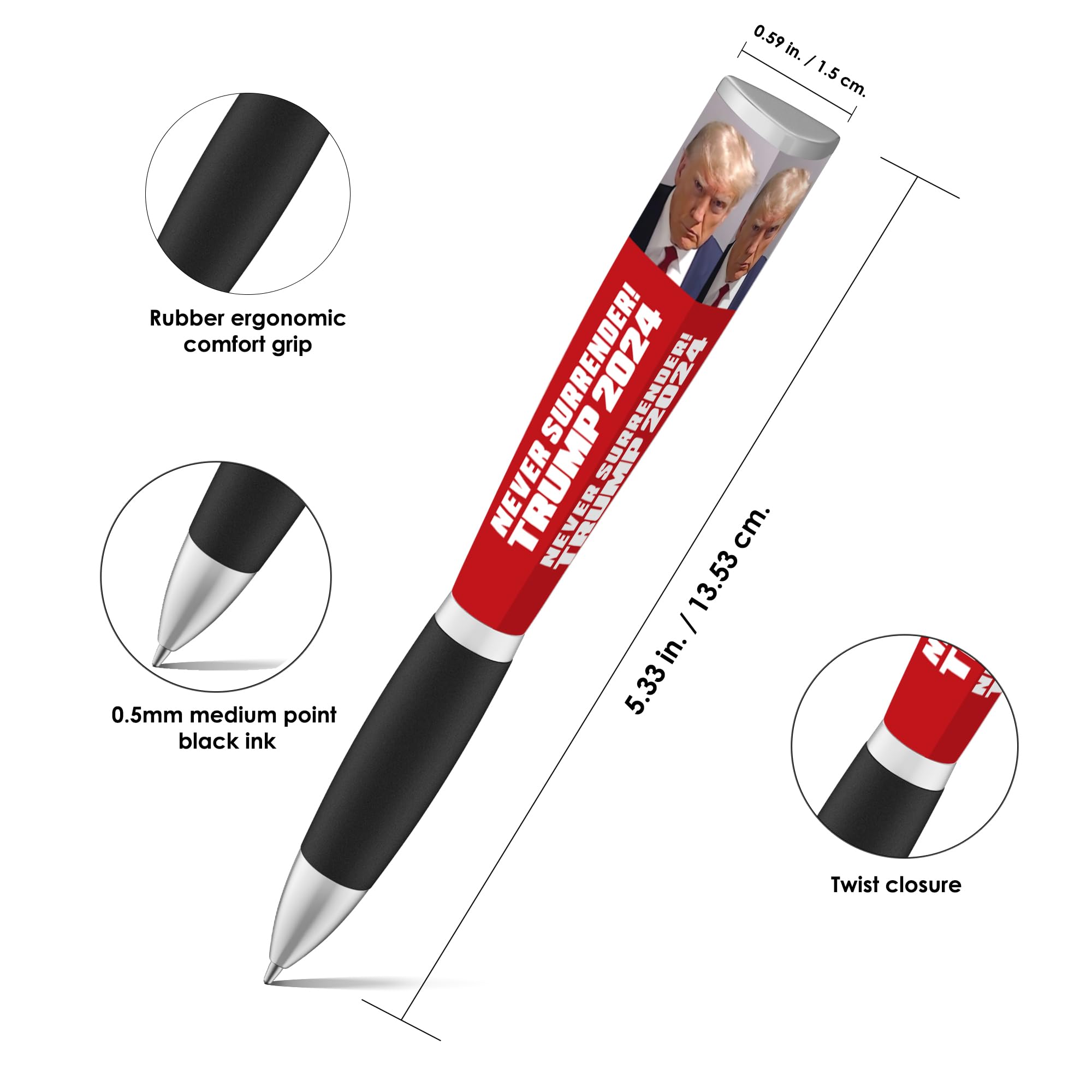 Amazon | ANINKABOVE Trump Never Surrender ボールペン - ドナルド