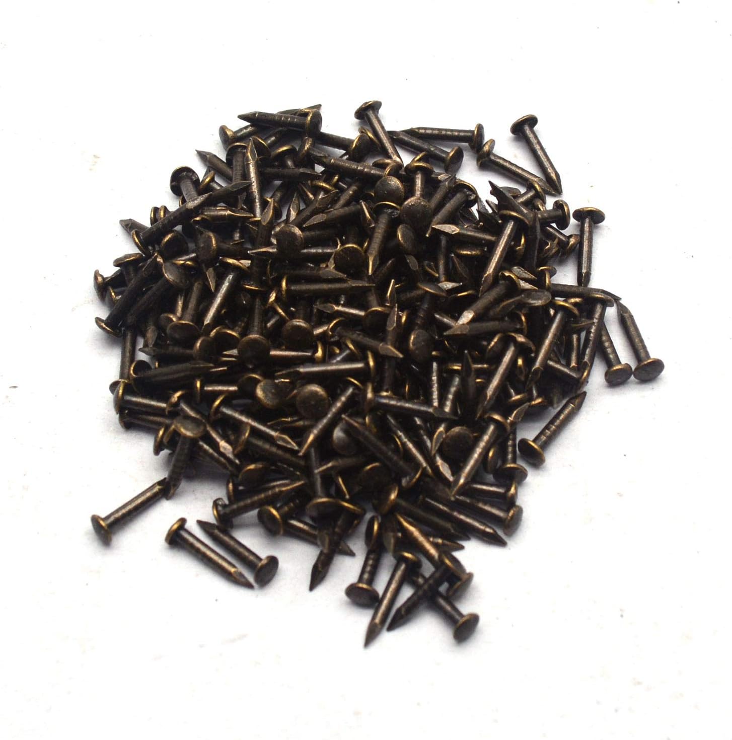 T Tulead 1"x1"x1" Bronze Decorative Corner Brackets Antique Table Protector Corner Guards 50PCS with Mounting Screws
