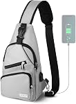 AMJ Sling Bag for Hiking and Outdoor, Crossbody Shoulder Backpack, Travel Chest Bag Daypack for Men & Women
