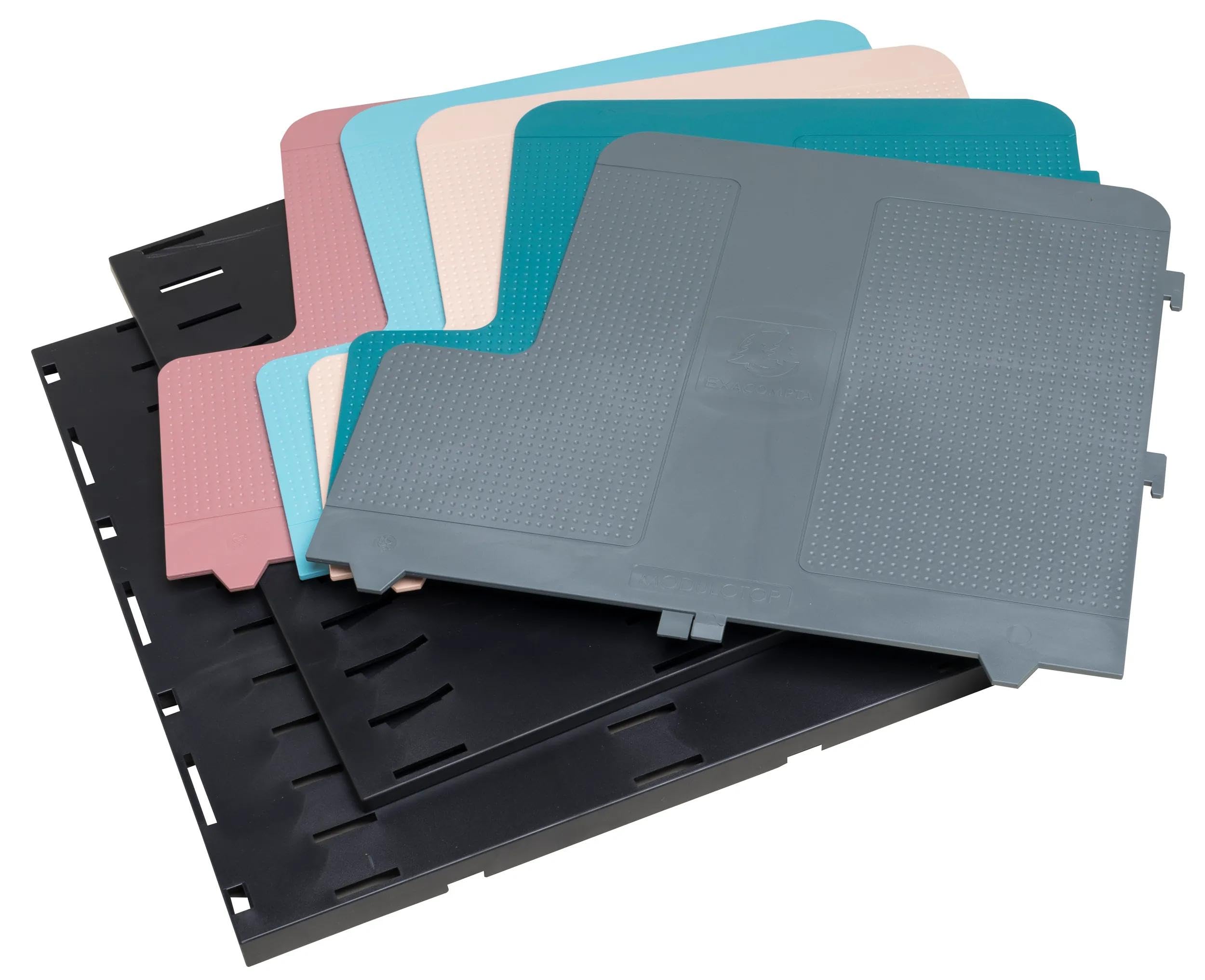 Exacompta - Ref. 390606D - Clasificador vertical MODULOTOP con 5 separadores Skandi - Para clasificación de correo o documentos A4+ - Dimensiones: 30 x ancho 28,8 x alto 25,5 cm - Surtido