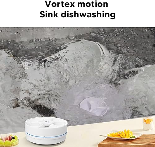 Miniatura 2 de Lavavajillas USB, lavadora ultrasónica para frutas y verduras, lavavajillas pequeño para el hogar para viajes, apartamento, hogar, dormitorio,