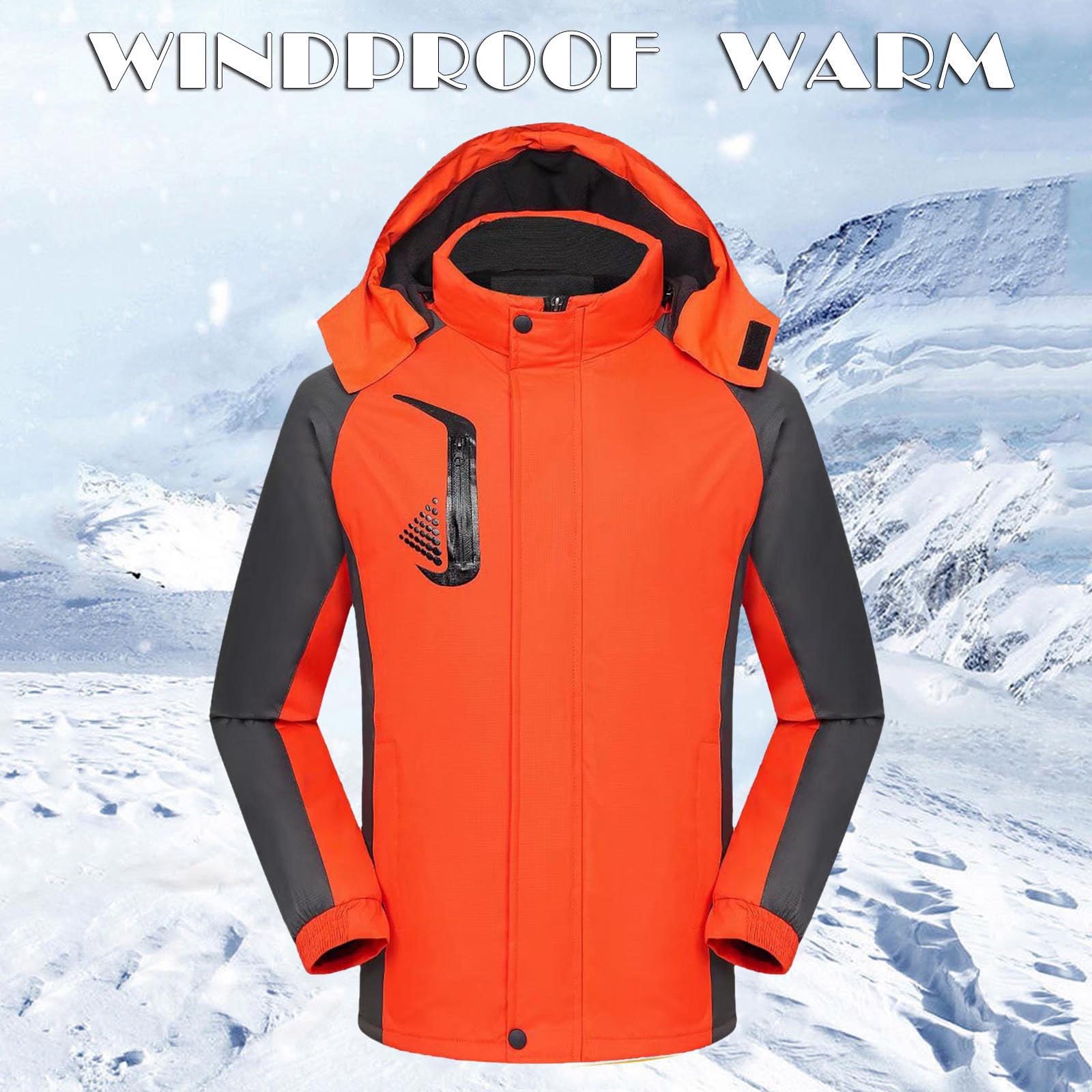 Generico Giacca Da Sci Uomo Antivento Cappotto Tecnica Giaccone Da Lavoro Giacche Calda Giacca Sci Termica Giubbotto Uomo Invernale Trekking Pesante Parka Giacchetto