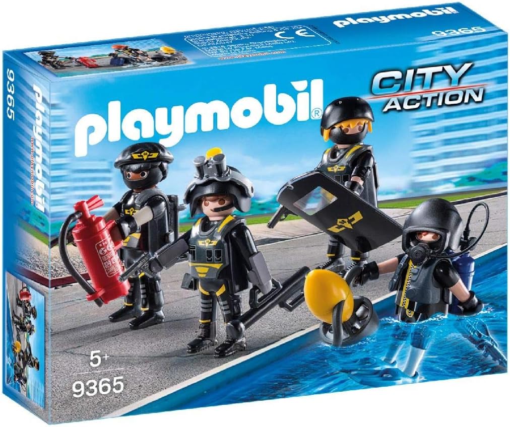 Playmobil 9365 City Action SWAT Team, Fun Imaginative Role-Play, PlaySets Suitable for Children Ages 4+