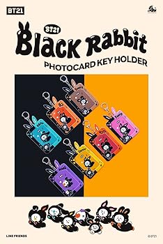 Amazon.co.jp: ソロモン商事 BT21 BLACK RABBIT フォトカード