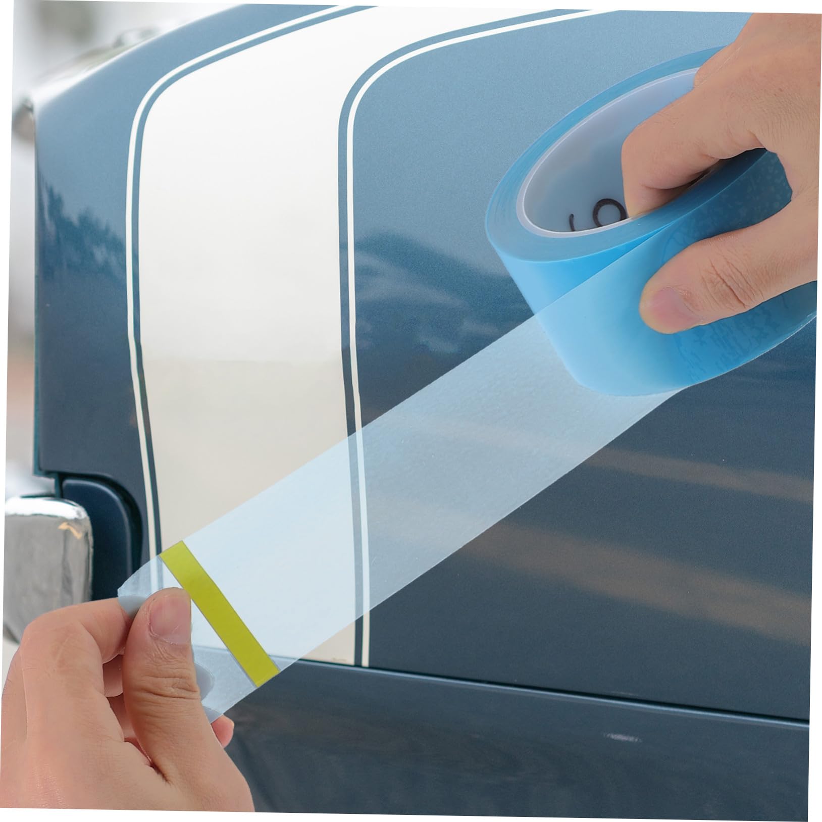 GALPADA 5 Rouleaux Ruban de Masquage Pet Haute Température pour Carrosserie Auto Peinture Ruban Adhésif Fin Résistant et Facile à Déchirer Kit Assorti pour Artistes et