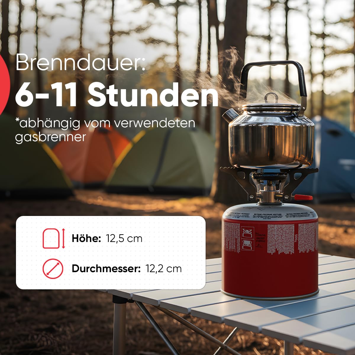 6x Butangas Kartuschen 500g, Schraubkartusche mit Butan/ Propan Gas 899 ml, Gaskartusche EN417, Ventilkartusche mit Schraubverschluss, Gas Kartusche mit Camping Gas, Gaskartuschen Schraubventil