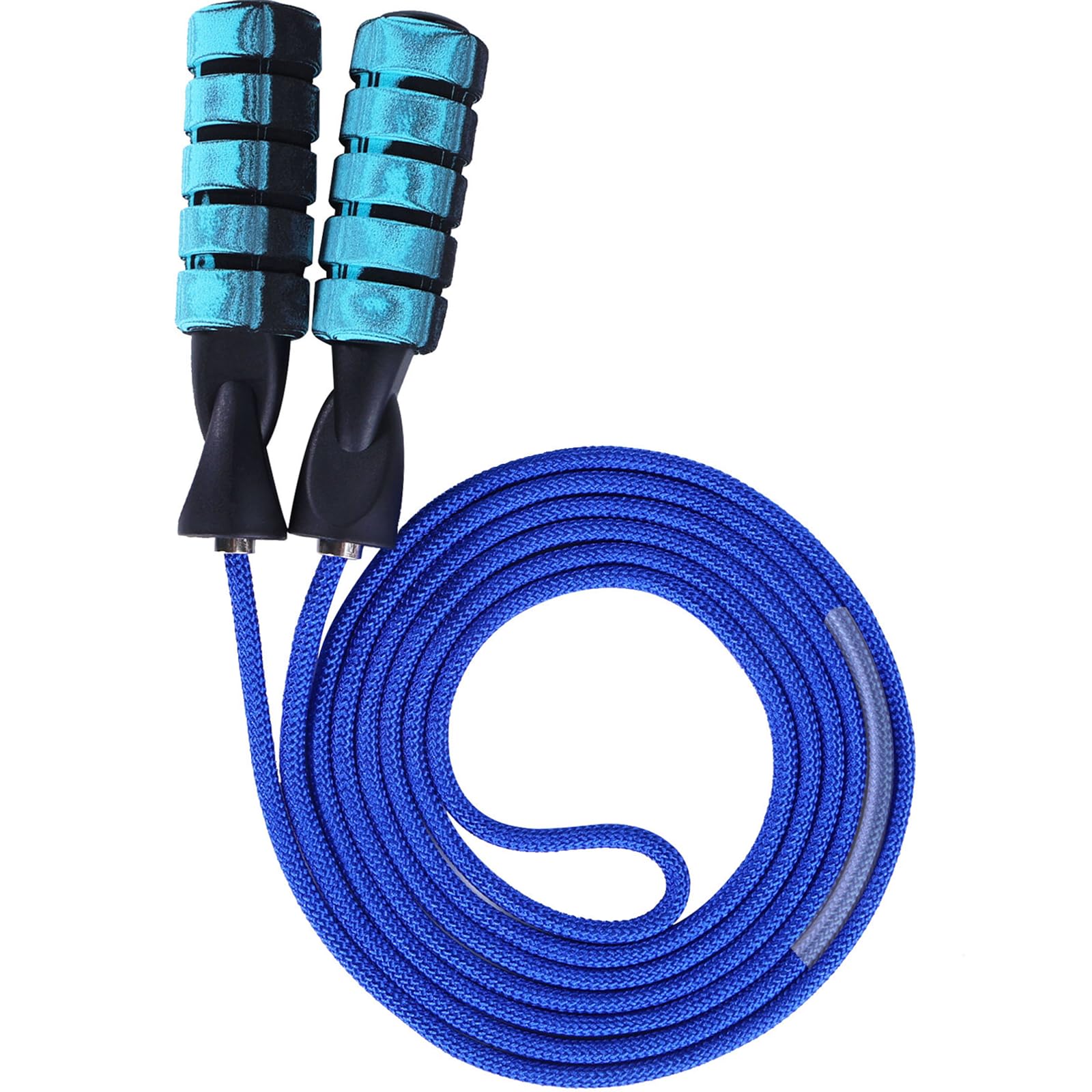 Springseil mit verstellbarer Länge, Baumwollseil, doppeltes Lager, Springseil für Damen, Herren, Kinder, Jumprope, geeignet für Zuhause, Fitnessstudio, Schule, Workout-Ausrüstung für Fitness und
