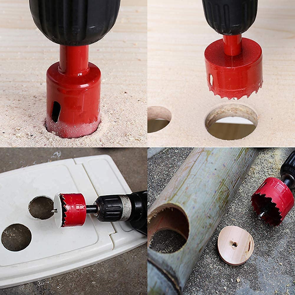 300 mm Hole Saw, TUNEZ® M42 Bi-Metal Hole Cutter Set with Hexagon Arbor and Centring Metal Drill Bits Holesaw Kit for Wood Metal Plasterboard Iron Sheet Pipe Plastic 300 MM, 11-13/16"