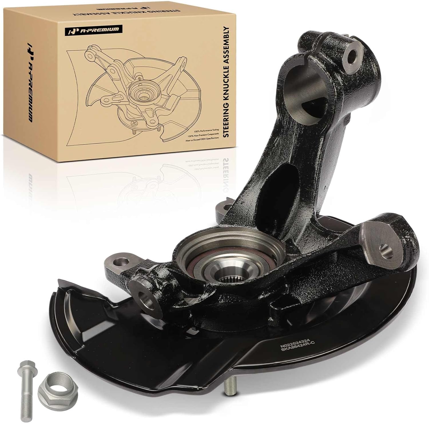 A-Premium Front Right Steering Knuckle & Wheel Bearing Hub Assembly Compatible with Honda CR-V CRV 2017-2023, Passenger Side