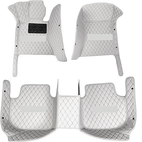 AYGEN Leather Car Floor Mats Compatible with Tesla Model 3 2021 2022 Tapetes para Carro Alfombrillas Coche Accessories Carpet Rugs Color A