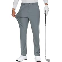 Men's Golf Dress Pant Stretch - 30"/32"/34" Work Business Casual Comfy Trousers Slacks Quick Dry Lightweight 5 Pockets
