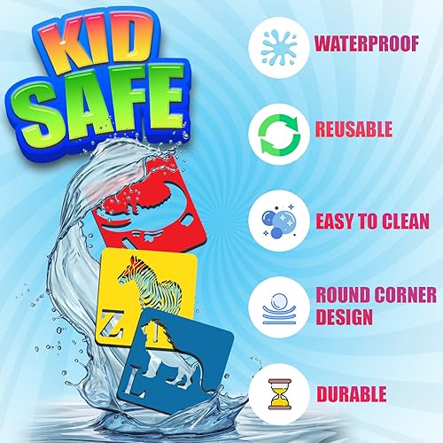 Miniatura 2 de Paquete de 26 plantillas para niños  Plantillas con forma de animal con letras del alfabeto  Plantillas para niños para dibujar  Plantillas de