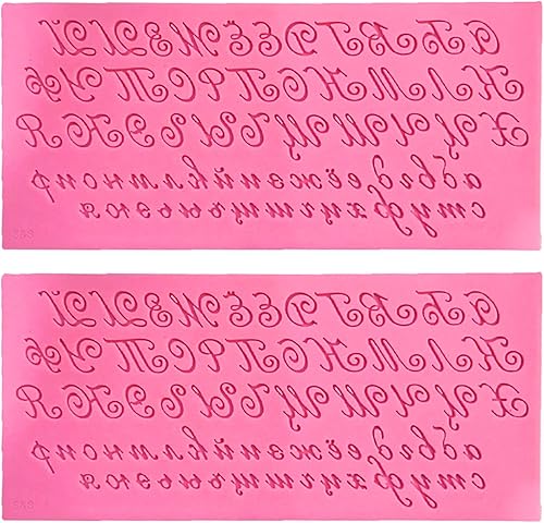 Miniatura 5 de 3D Artística Letra Rusa Silicona Pastel Fondant DIY Molde Escritura a mano C Bagel Silicona Molde para hornear