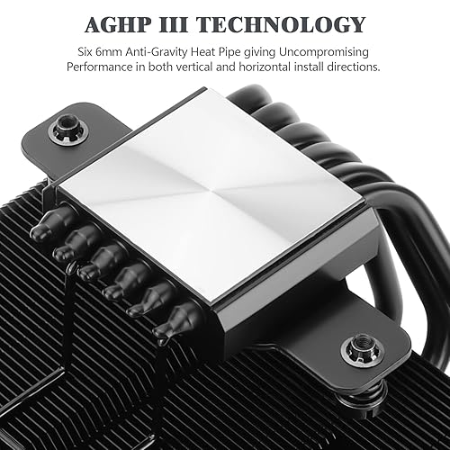 Miniatura 2 de Thermalright Enfriador de aire para CPU SI-100, tubos de calor de 6 × 0.236 in, enfriador de CPU silencioso TL-E12B PWM con rodamiento S-FDB V2.0,