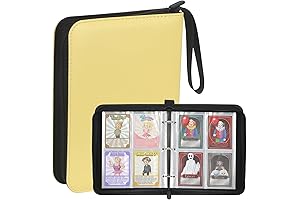 WWW Trading card binder for Pokemon, 400-slot PU leather photo card sleeve...
