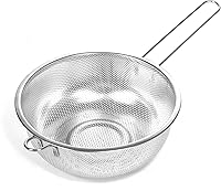 Vista 1 de Metal Fine Mesh Strainer and Colander for Kitchen with Handle, Stainless Steel Pasta Strainer/Kitchen Funnel/Collander/Sifter for Strain/Wash