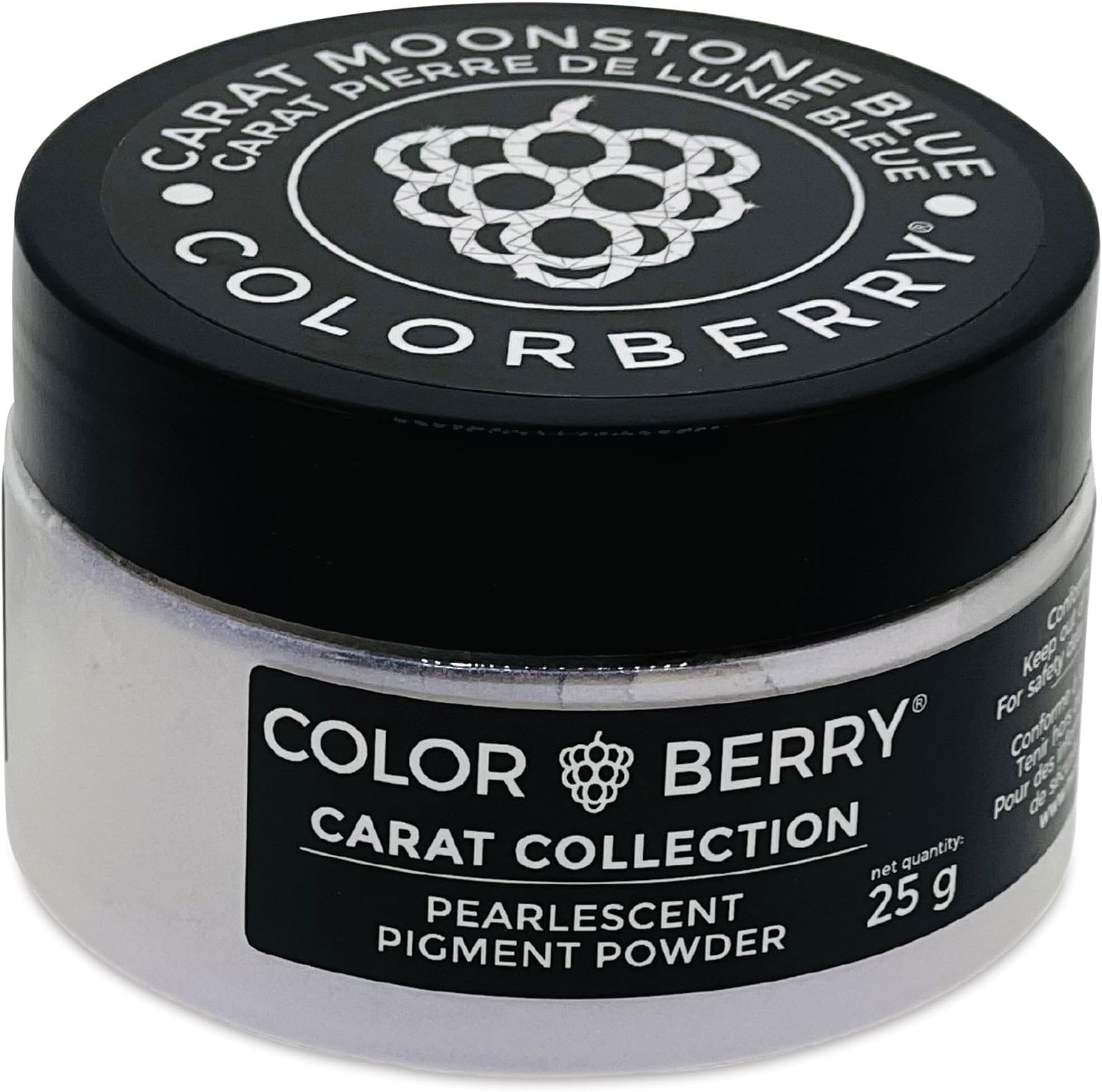 COLORBERRY Carat Collection Pearlescent Pigment Powder - Carat Moonstone Blue